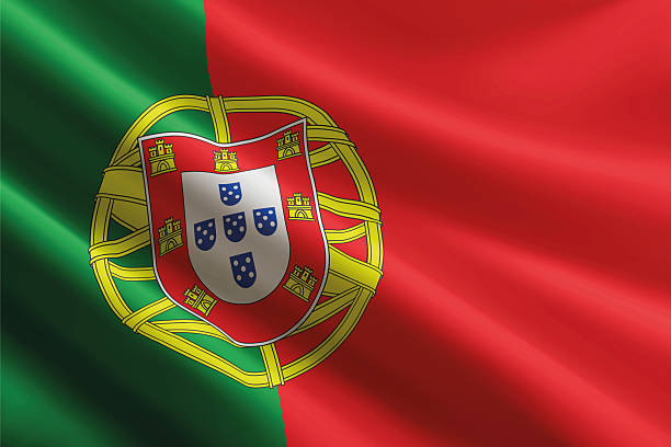 پرچم پرتغال در حال اهتزاز