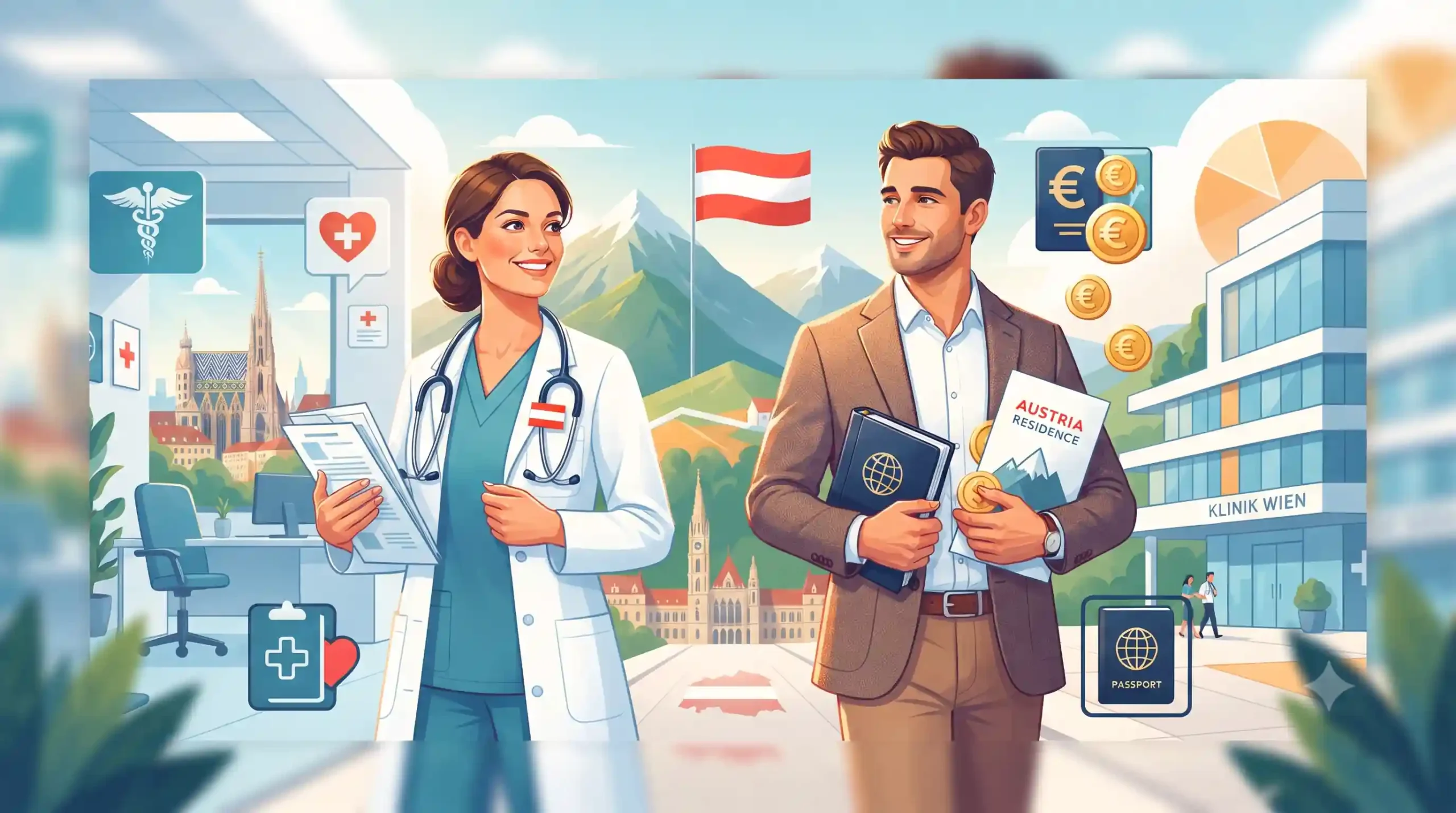 📜 قوانین مهاجرتی اتریش برای کادر درمان و چارچوب تمکن مالی